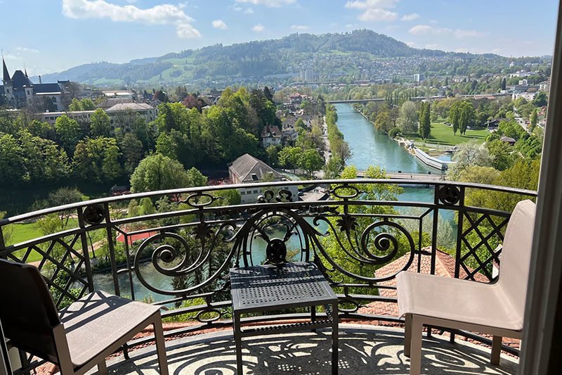 View from a hotel room in Bern